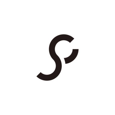 Letter sG Gs s G circle geometric symbol simple logo vector