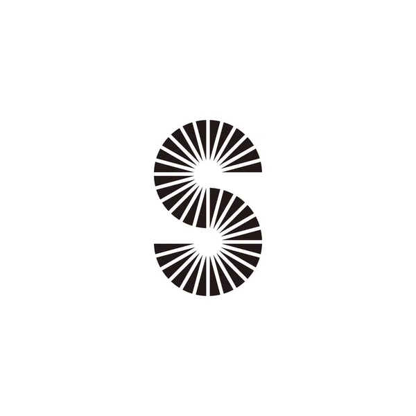Lettre Briller Symbole Géométrique Simple Logo Vecteur — Image vectorielle