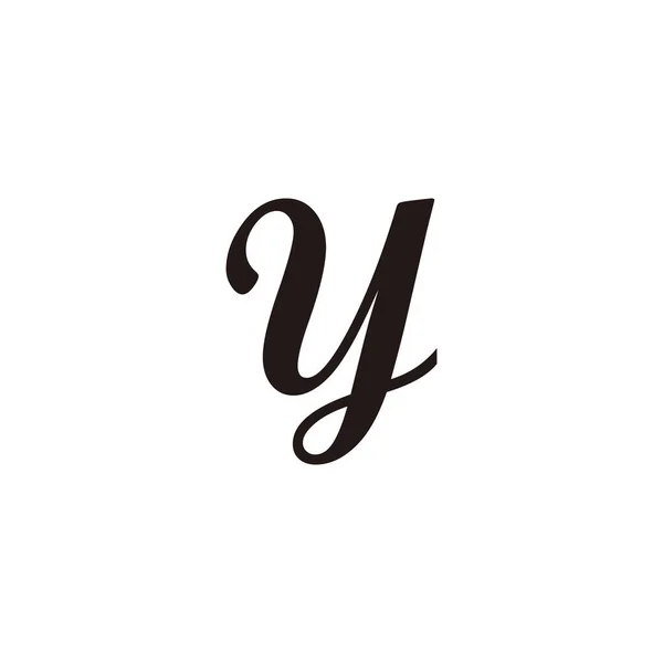 文字のY線 エレガントな幾何学的なシンボルシンプルなロゴベクトル — ストックベクタ