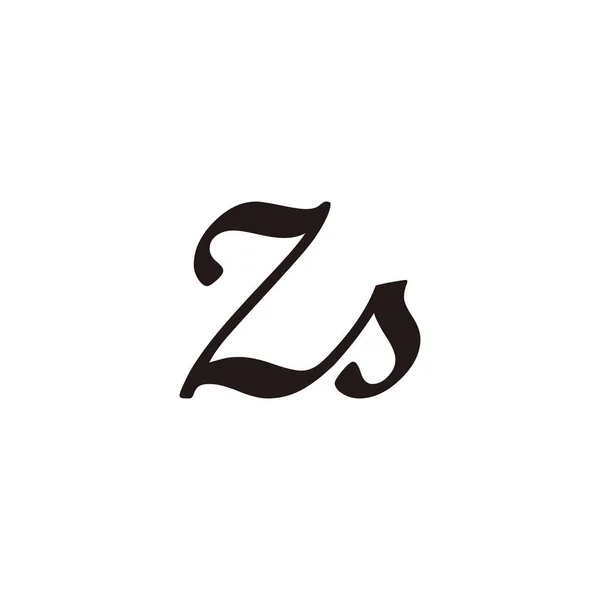 Letra Conectar Símbolo Geométrico Vetor Logotipo Simples —  Vetores de Stock