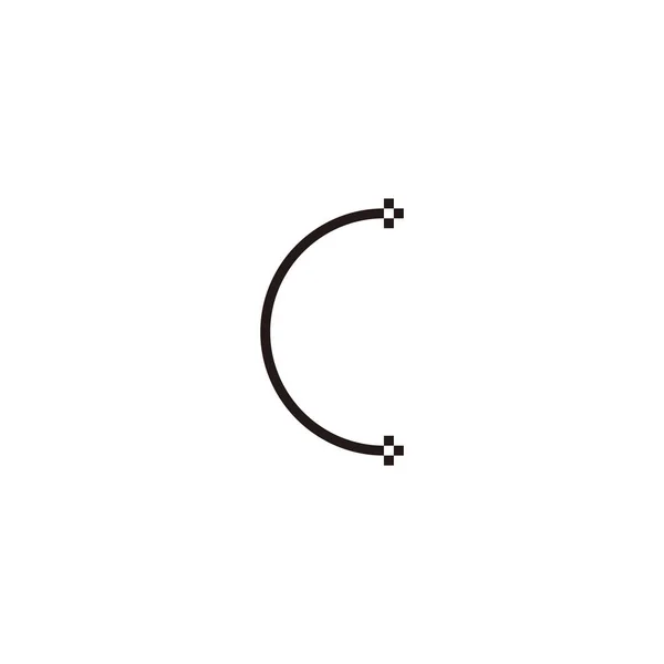 Літера Плюс Рядок Геометричного Символу Простий Вектор Логотипу — стоковий вектор