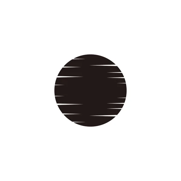Luna Ilustración Símbolo Geométrico Simple Logo Vector — Archivo Imágenes Vectoriales