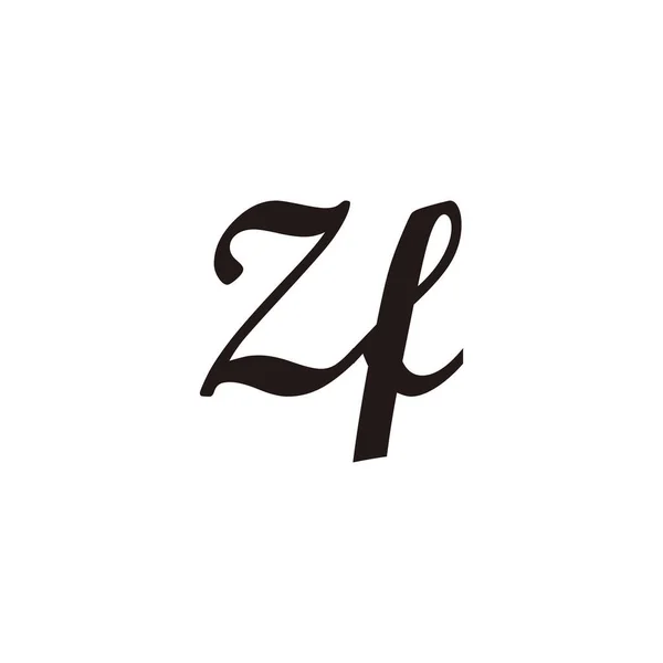 Letter Connect Geometrisch Symbool Eenvoudige Logo Vector — Stockvector