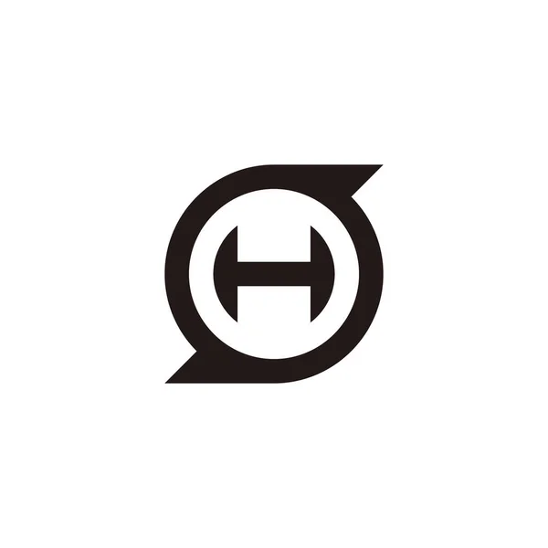 Buchstabe Kreis Geometrisches Symbol Einfacher Logo Vektor — Stockvektor