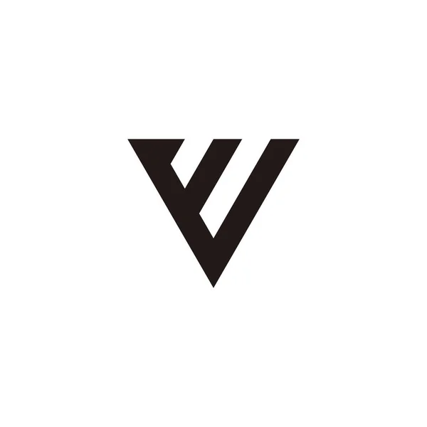 Litera Kształcie Trójkąta Symbol Geometryczny Prosty Wektor Logo — Wektor stockowy