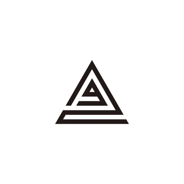 字母G 三角形几何符号简单标识向量 — 图库矢量图片