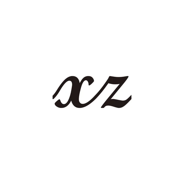 Γράμμα Συνδέει Γεωμετρικό Σύμβολο Απλό Διάνυσμα Λογότυπο — Διανυσματικό Αρχείο