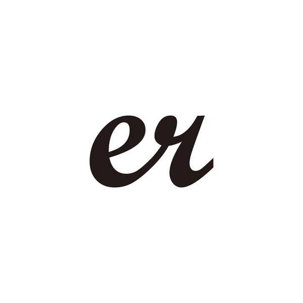 Letter Connect Geometrisch Symbool Eenvoudige Logo Vector — Stockvector
