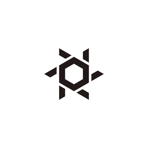 헥사곤 Hexagon 기하학 — 스톡 벡터