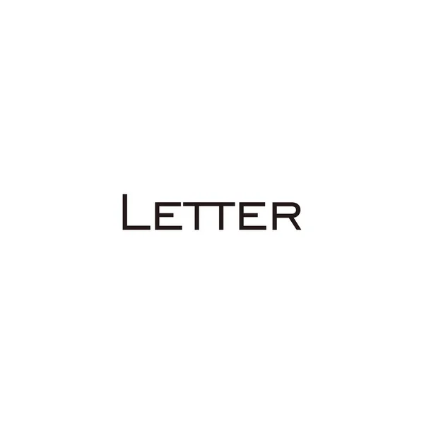 Κείμενο Επιστολη Τετράγωνο Γεωμετρικό Σύμβολο Απλό Διάνυσμα Λογότυπο — Διανυσματικό Αρχείο