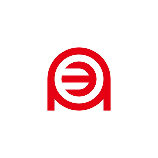 Number Letter Circle Geometric Symbol Simple Logo Vector — ストックベクタ