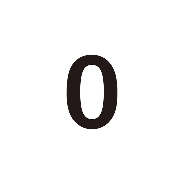 Number Curve Geometric Symbol Simple Logo Vector — Stock Vector