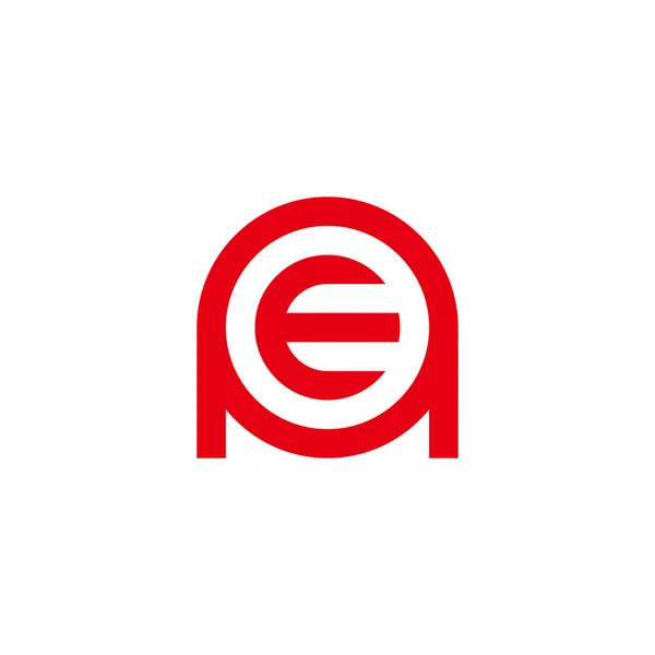 Letter Circle Geometric Symbol Simple Logo Vector — ストックベクタ