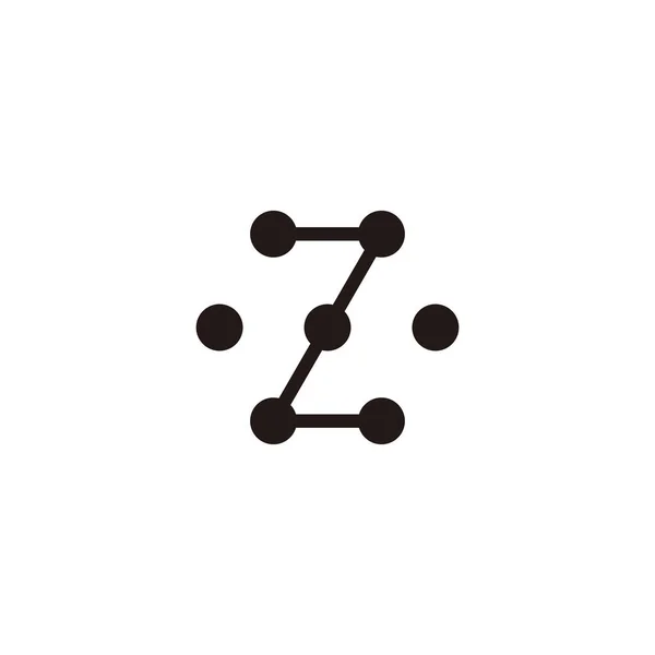 Шестиугольник Буквы Точки Геометрический Символ Простой Вектор Логотипа — стоковый вектор