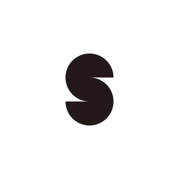 Lettre Capsule Symbole Géométrique Unique Simple Logo Vecteur — Image vectorielle