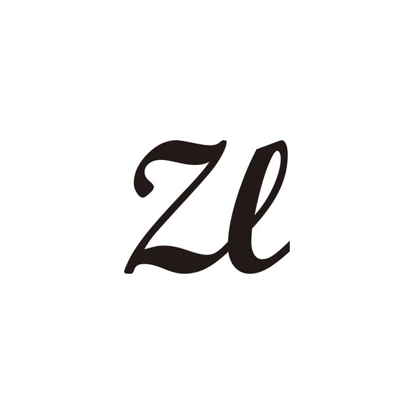 List Połączyć Symbol Geometryczny Prosty Wektor Logo — Wektor stockowy
