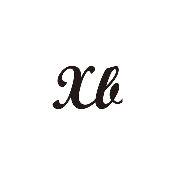 Літера Єднує Геометричний Символ Простий Вектор Логотипу — стоковий вектор