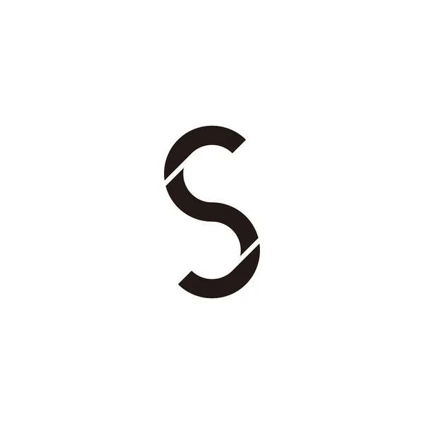 Літери Лінійний Геометричний Символ Простий Вектор Логотипу — стоковий вектор