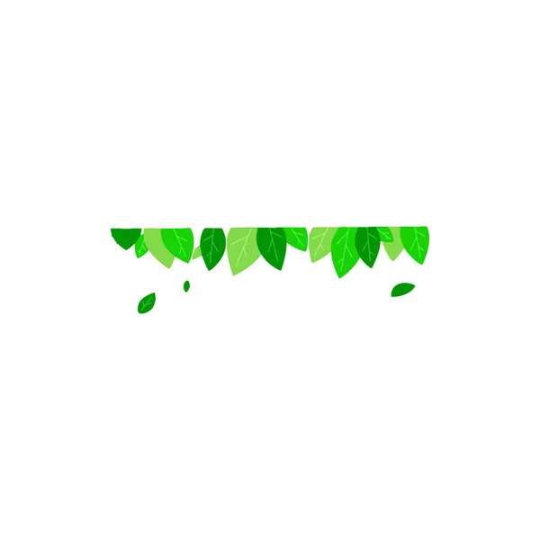 Весенний Сезон Листья Геометрический Простой Вектор Логотипа — стоковый вектор