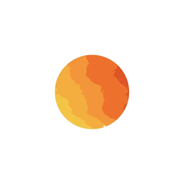 Circle Background Sahara Desert Geometric Simple Symbol Logo Vector — Stock Vector