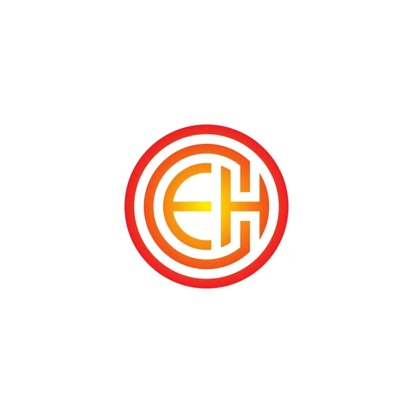 Harfleri Geometrik Basit Sembol Logo Vektörü — Stok Vektör