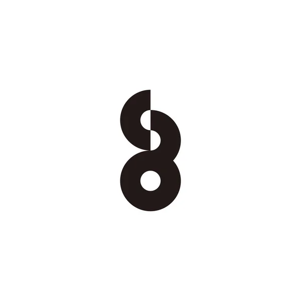 Letter Een Cirkel Schetst Geometrische Symbool Eenvoudige Logo Vector — Stockvector