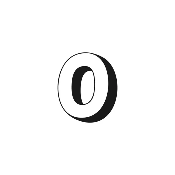 字母O3D几何符号简单标识向量 — 图库矢量图片