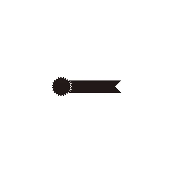Αυτοκόλλητο Κορδέλα Επιχειρηματικό Γεωμετρικό Σύμβολο Απλό Διάνυσμα Λογότυπο — Διανυσματικό Αρχείο