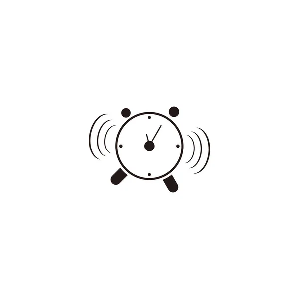 Συναγερμός Ρολόι Γεωμετρικό Σύμβολο Απλό Διάνυσμα Λογότυπο — Διανυσματικό Αρχείο