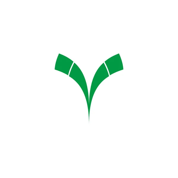 Lettera Profilo Geometrico Simbolo Semplice Logo Vettoriale — Vettoriale Stock