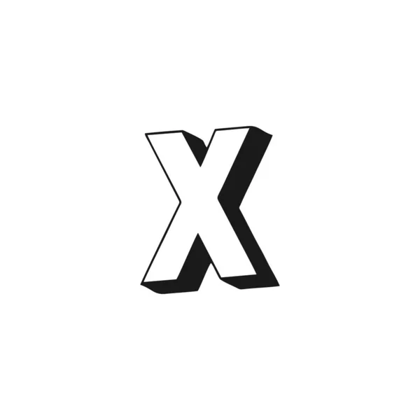 Buchstabe Geometrisches Symbol Einfacher Logo Vektor — Stockvektor