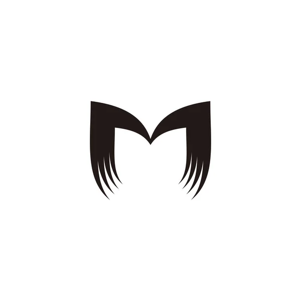 Letter Ribbon Geometric Symbol Simple Logo Vector —  Vetores de Stock