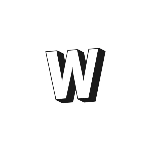Lettera Simbolo Geometrico Semplice Logo Vettore — Vettoriale Stock