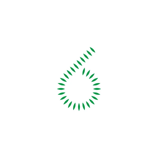 Nummer Verlaat Geometrische Symbool Eenvoudige Logo Vector — Stockvector