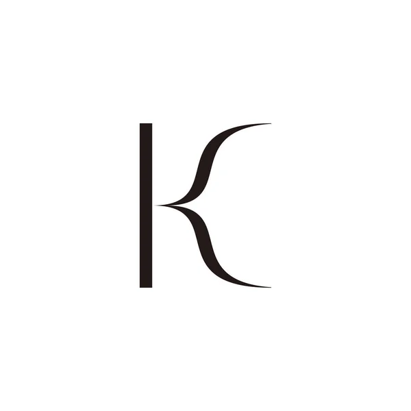 字母K图形几何符号简单标识向量 — 图库矢量图片