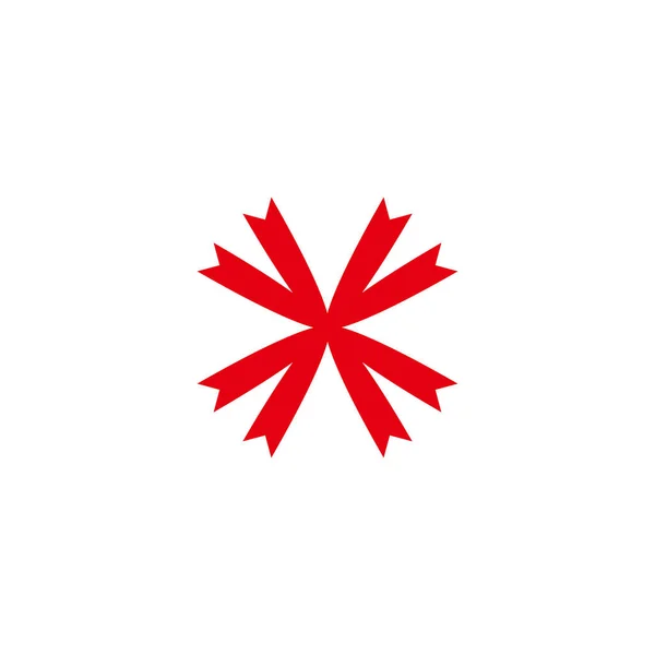 Літера Стрічка Геометричний Символ Простий Вектор Логотипу — стоковий вектор
