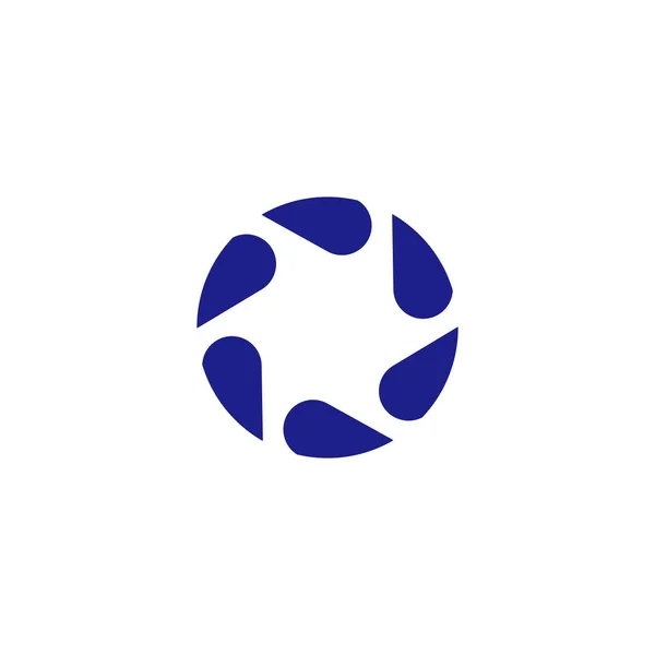 Шпильки Ромбы Геометрический Символ Круга Простой Вектор Логотипа — стоковый вектор