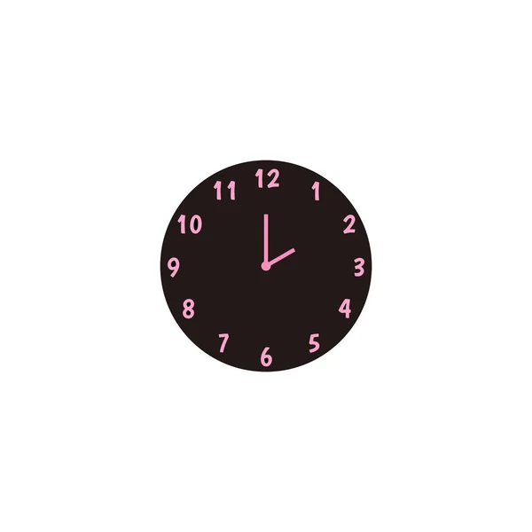 Ρολόι Απλό Γεωμετρικό Σύμβολο Απλό Διάνυσμα Λογότυπο — Διανυσματικό Αρχείο