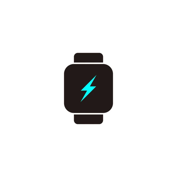 Batterij Energiegeometrisch Symbool Eenvoudige Logo Vector — Stockvector