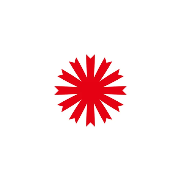 Kurdele Geometrik Sembolü Basit Logo Vektörü — Stok Vektör