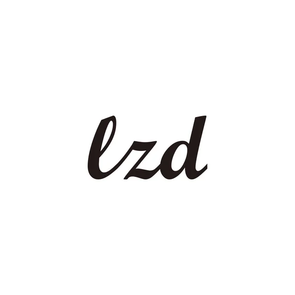 Γράμμα Lzd Σύνδεση Γεωμετρικό Σύμβολο Απλό Διάνυσμα Λογότυπο — Διανυσματικό Αρχείο