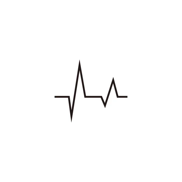 Góry Lub Wykres Geometryczny Symbol Prosty Wektor Logo — Wektor stockowy