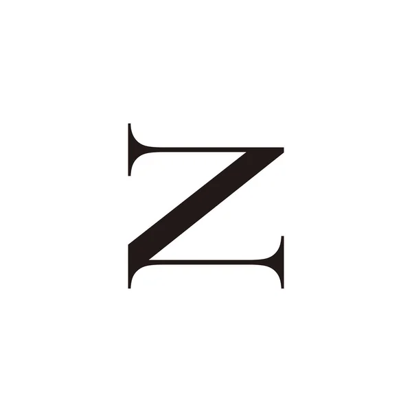 Буква Уникальный Геометрический Символ Простой Вектор Логотипа — стоковый вектор
