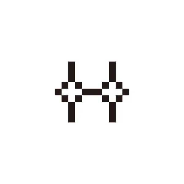 Letter Geometrische Symbool Eenvoudige Logo Vector — Stockvector