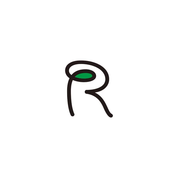 Літера Лист Геометричний Символ Простий Вектор Логотипу — стоковий вектор
