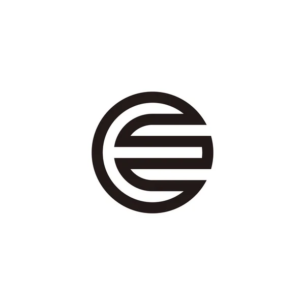 Deki Harfi Üçgen Geometrik Sembol Basit Logo Vektörü — Stok Vektör