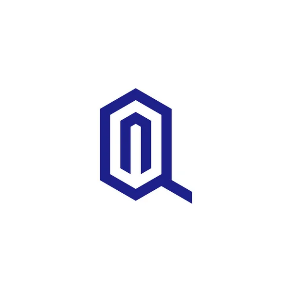 Буква Шестиугольнике Геометрический Символ Простой Вектор Логотипа — стоковый вектор