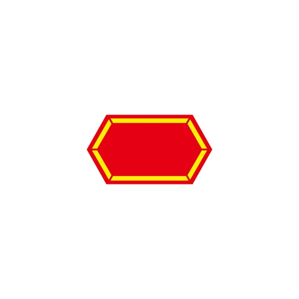 Rysunek Technologia Nowoczesny Sześciokątny Symbol Geometryczny Prosty Wektor Logo — Wektor stockowy