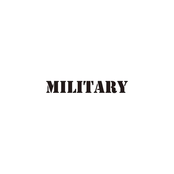 Militar Símbolo Geométrico Simple Logo Vector — Archivo Imágenes Vectoriales