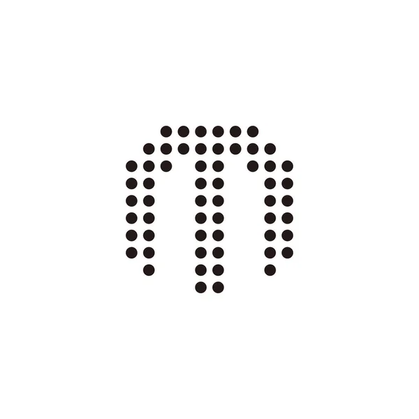 Letra Círculos Símbolo Geométrico Simple Logo Vector — Archivo Imágenes Vectoriales